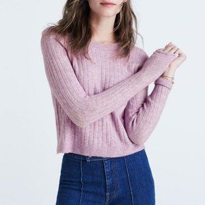 Madewell Bookend Pullover Sweater Lilac/Orchid XS